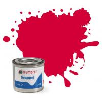 AA0206 Humbrol Number 19 14 ml tinlet enamel gloss bright red